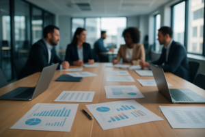 Réunion stratégique en entreprise pour anticiper la fin de l'écrêtement AGEFIPH 2026